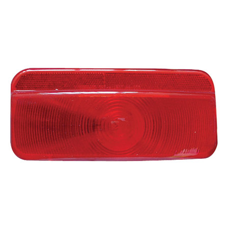 FASTENERS UNLIMITED Fasteners Unlimited 89-187 Surface Mount 12 Volt Taillight - Red Replacement Lens 89-187